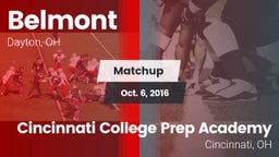 Matchup: Belmont vs. Cincinnati College Prep Academy  2016