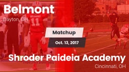 Matchup: Belmont vs. Shroder Paideia Academy  2017