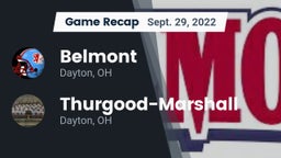 Recap: Belmont  vs. Thurgood-Marshall  2022