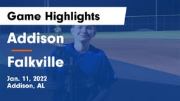 Addison  vs Falkville  Game Highlights - Jan. 11, 2022