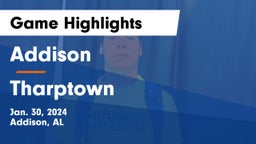 Addison  vs Tharptown  Game Highlights - Jan. 30, 2024