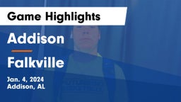 Addison  vs Falkville  Game Highlights - Jan. 4, 2024