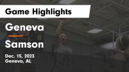 Geneva  vs Samson  Game Highlights - Dec. 15, 2023