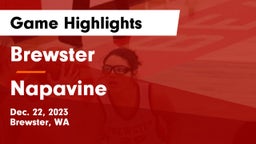Brewster  vs Napavine Game Highlights - Dec. 22, 2023