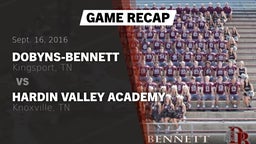 Recap: Dobyns-Bennett  vs. Hardin Valley Academy  2016