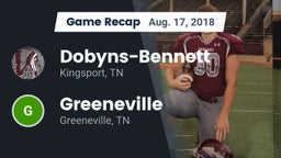 Recap: Dobyns-Bennett  vs. Greeneville  2018