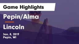Pepin/Alma  vs Lincoln  Game Highlights - Jan. 8, 2019