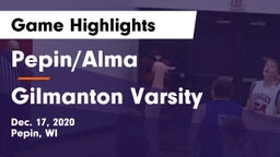 Pepin/Alma  vs Gilmanton Varsity Game Highlights - Dec. 17, 2020