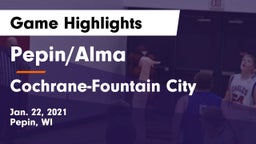 Pepin/Alma  vs Cochrane-Fountain City  Game Highlights - Jan. 22, 2021