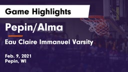 Pepin/Alma  vs Eau Claire Immanuel Varsity Game Highlights - Feb. 9, 2021