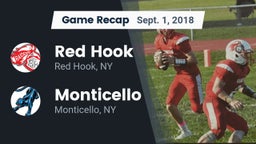 Recap: Red Hook  vs. Monticello  2018