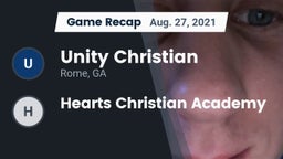 Recap: Unity Christian  vs. Hearts Christian Academy 2021