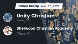 Recap: Unity Christian  vs. Sherwood Christian Academy  2022
