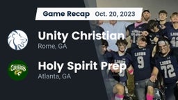 Recap: Unity Christian  vs. Holy Spirit Prep  2023