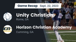 Recap: Unity Christian  vs. Horizon Christian Academy  2023