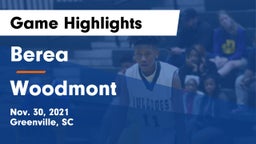 Berea  vs Woodmont  Game Highlights - Nov. 30, 2021