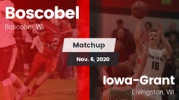 Matchup: Boscobel vs. Iowa-Grant  2020