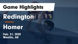 Redington  vs Homer  Game Highlights - Feb. 21, 2020
