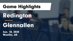 Redington  vs Glennallen Game Highlights - Jan. 18, 2020