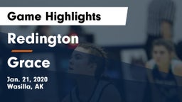 Redington  vs Grace  Game Highlights - Jan. 21, 2020