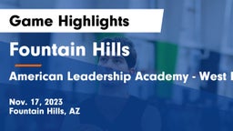 Fountain Hills  vs American Leadership Academy - West Foothills Game Highlights - Nov. 17, 2023