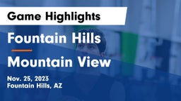 Fountain Hills  vs Mountain View  Game Highlights - Nov. 25, 2023