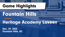Fountain Hills  vs Heritage Academy Laveen Game Highlights - Dec. 29, 2023