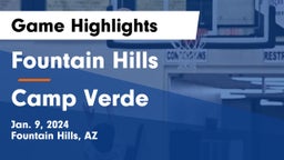 Fountain Hills  vs Camp Verde  Game Highlights - Jan. 9, 2024