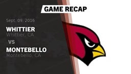 Recap: Whittier  vs. Montebello  2016