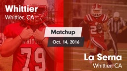 Matchup: Whittier vs. La Serna  2016