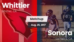 Matchup: Whittier vs. Sonora  2017