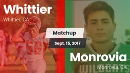 Matchup: Whittier vs. Monrovia  2017