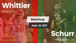 Matchup: Whittier vs. Schurr  2017