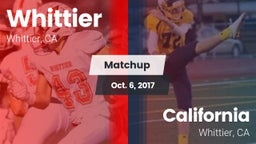Matchup: Whittier vs. California  2017