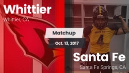 Matchup: Whittier vs. Santa Fe  2017
