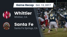 Recap: Whittier  vs. Santa Fe  2017