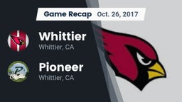 Recap: Whittier  vs. Pioneer  2017