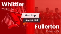 Matchup: Whittier vs. Fullerton  2018