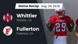 Recap: Whittier  vs. Fullerton  2018