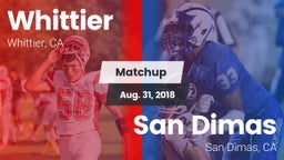 Matchup: Whittier vs. San Dimas  2018