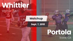 Matchup: Whittier vs. Portola  2018