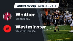 Recap: Whittier  vs. Westminster  2018