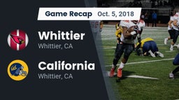 Recap: Whittier  vs. California  2018