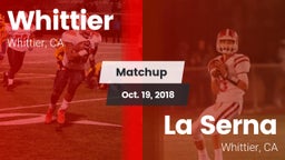 Matchup: Whittier vs. La Serna  2018