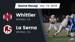 Recap: Whittier  vs. La Serna  2018