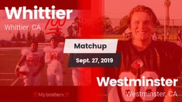 Matchup: Whittier vs. Westminster  2019