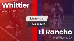 Matchup: Whittier vs. El Rancho  2019