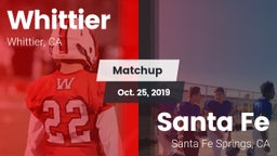 Matchup: Whittier vs. Santa Fe  2019