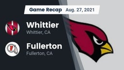 Recap: Whittier  vs. Fullerton  2021