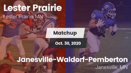 Matchup: Lester Prairie vs. Janesville-Waldorf-Pemberton  2020